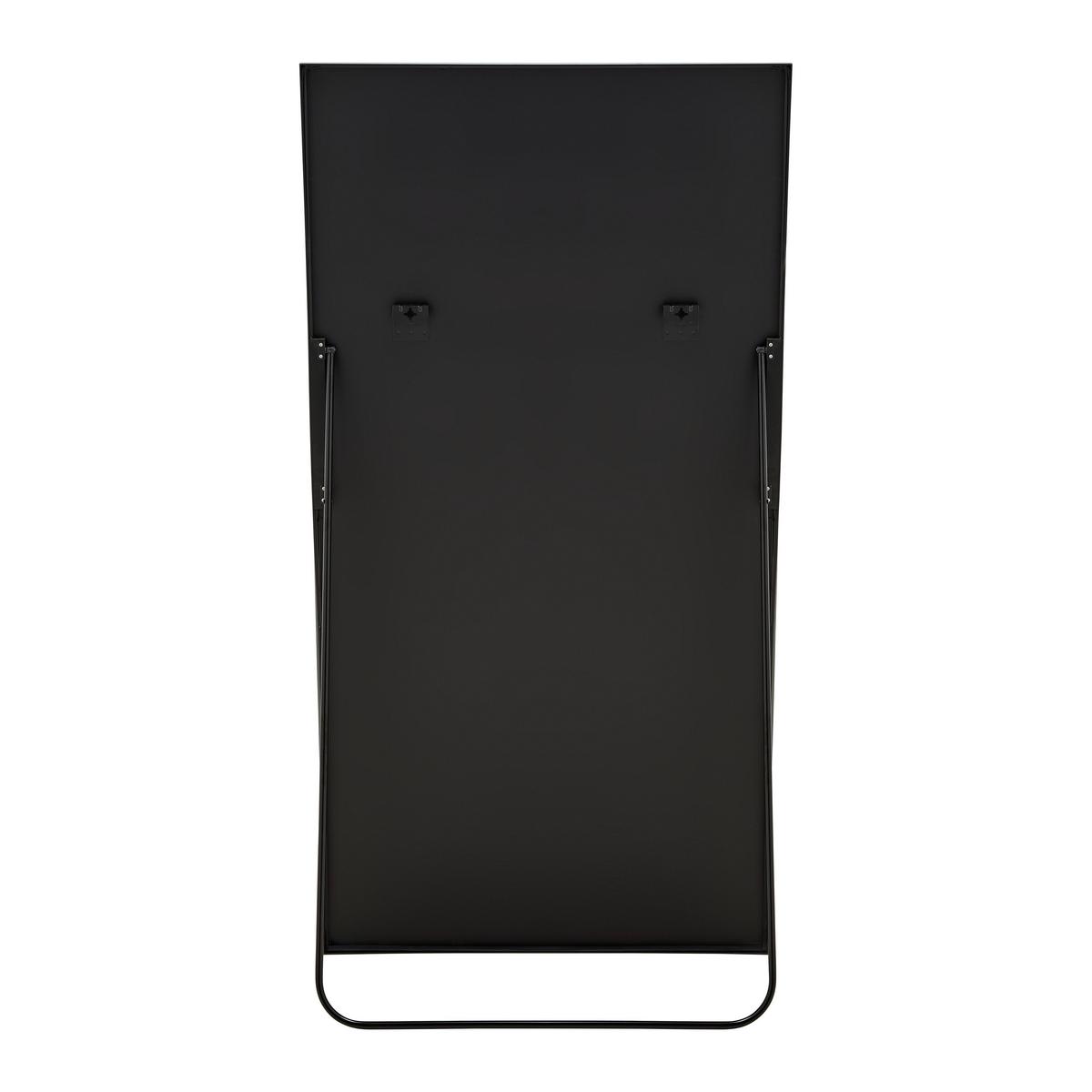 Stand/Wandspiegel Britt Schwarz - Schwarz, MODERN, Glas/Metall (100/200cm) - Mömax