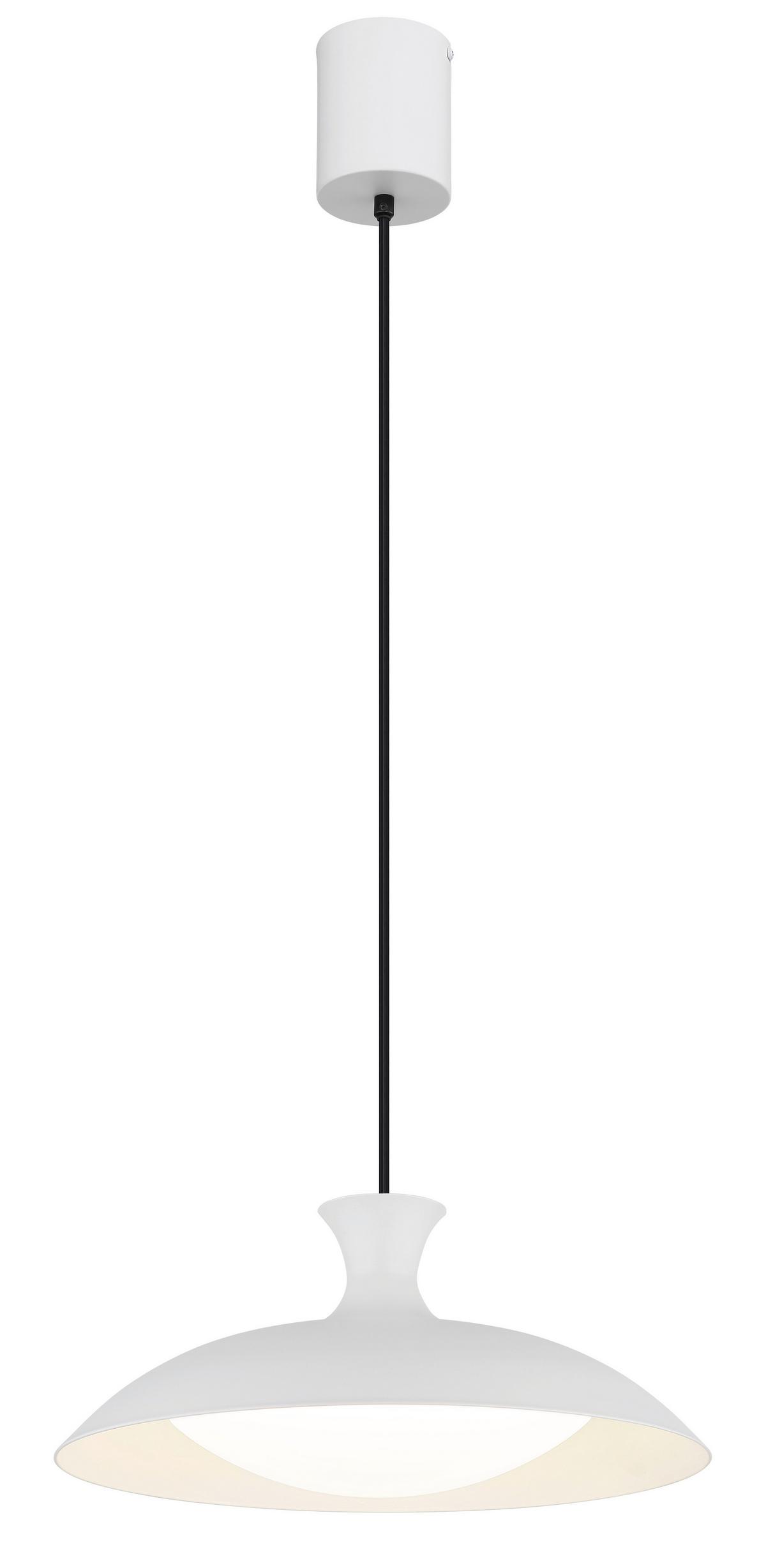 LED-HÄNGELEUCHTE 15781W  ROCHA - Weiss/Opal, Konventionell, Kunststoff/Metall (40/150cm) - Globo