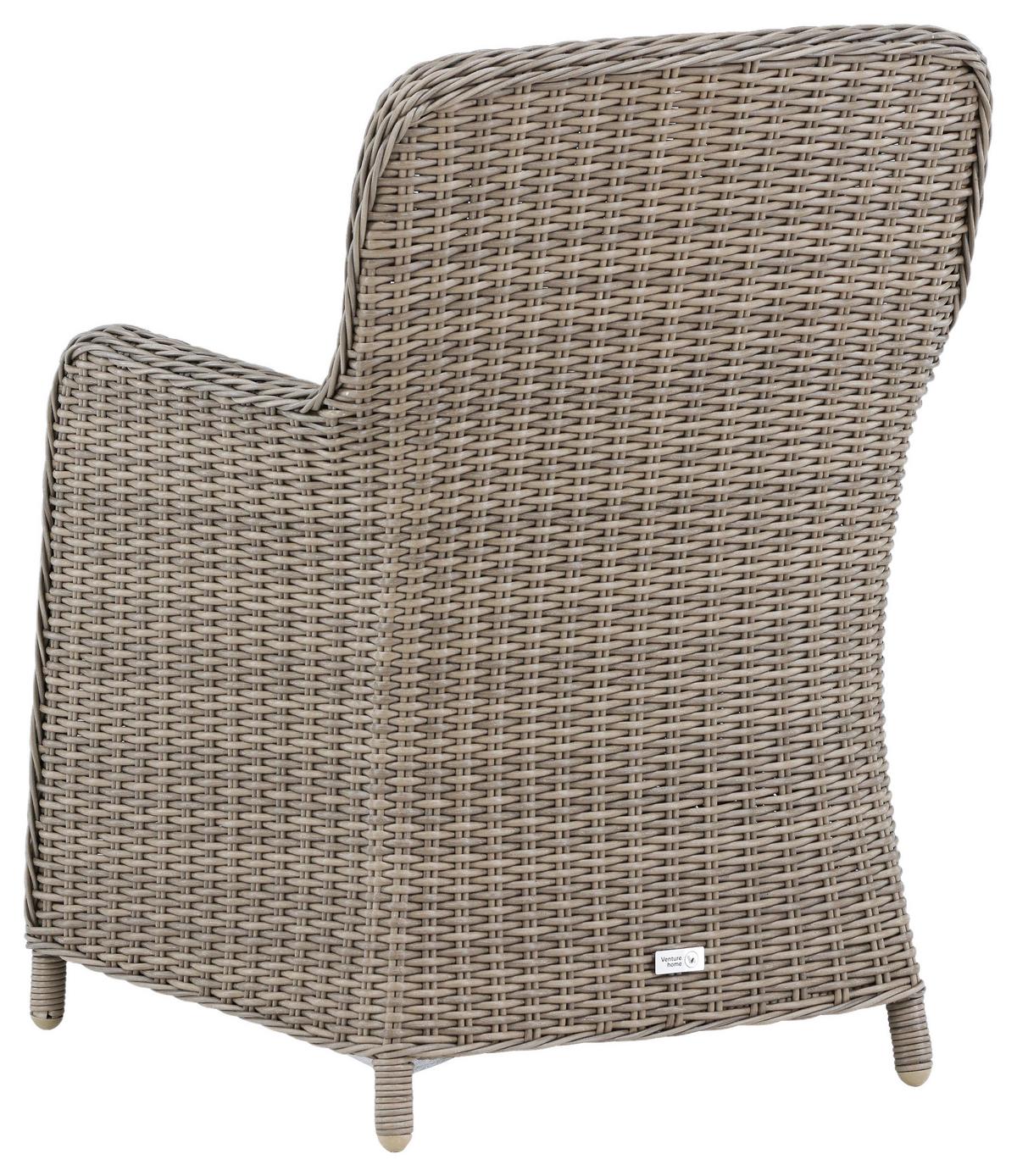 GARTENSTUHL-SET WEMBLEY - Braun, KONVENTIONELL, Kunststoff/Textil (62/94/66cm) - Gardenson