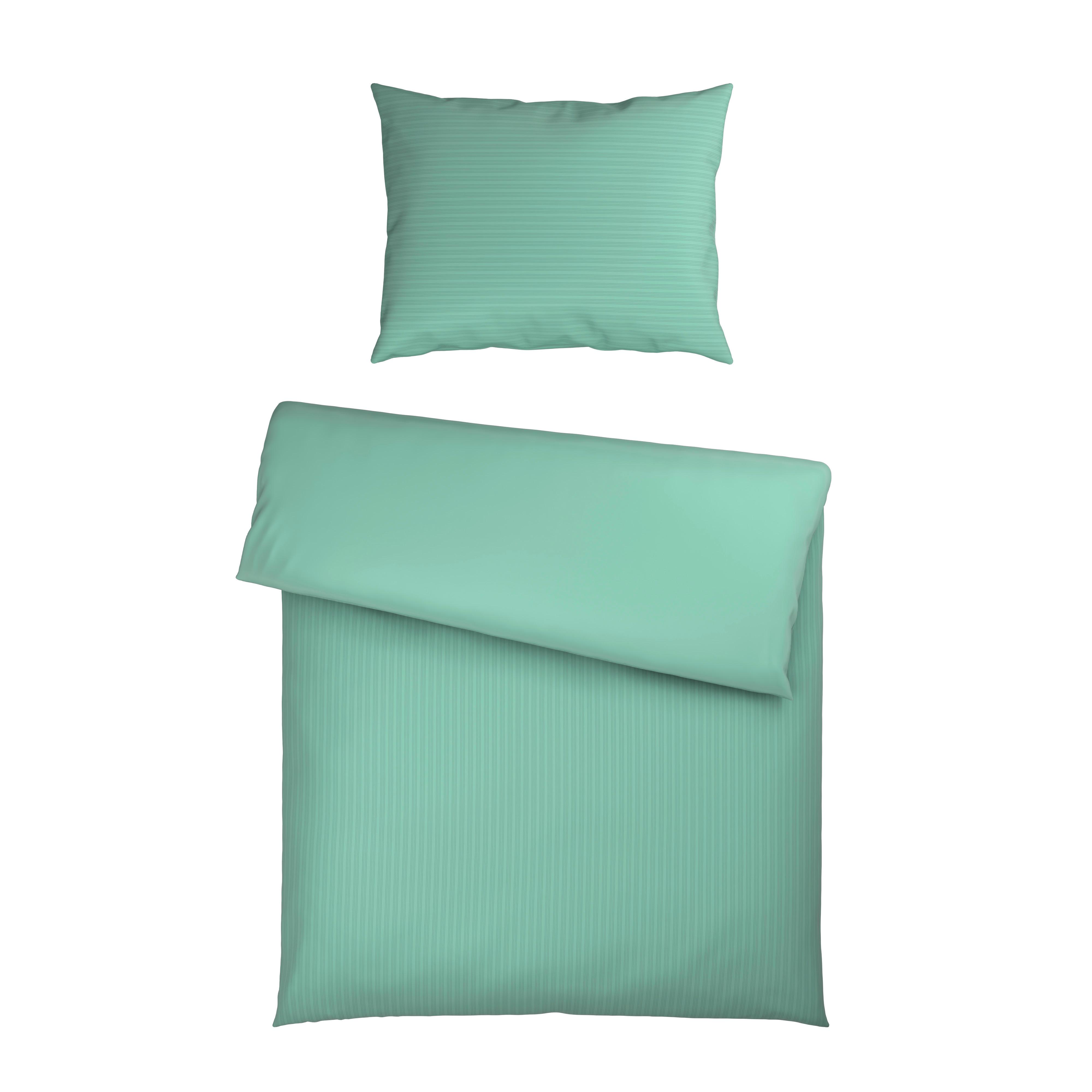 Bettwäsche Crinkle Mintgrün ca. 140x200cm - Mintgrün, Textil (140/200cm) - Mömax