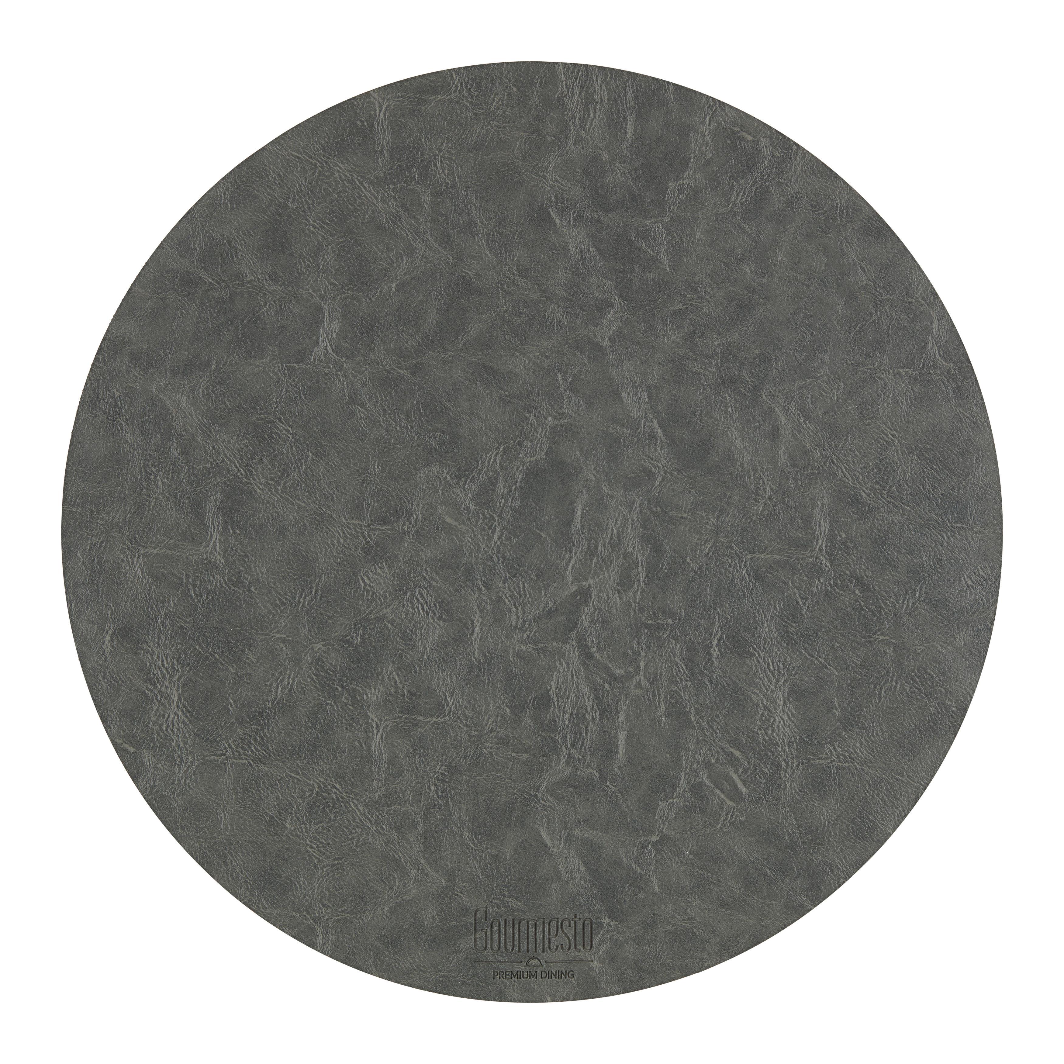 Tischset Levi Anthrazit  Ø  ca. 40cm - Anthrazit, MODERN, Kunststoff (40cm) - Gourmesto