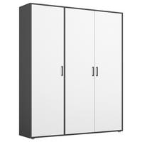 DULAP  USI ROTATIVE VOYAGER - alb/gri, Modern, material pe bază de lemn (140/194/53cm) - Modern Living
