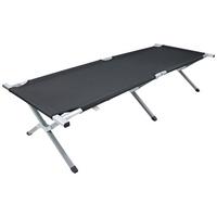 CAMPINGBETT TOSALI L - Schwarz, Modern, Textil/Metall (70/210cm) - Ambia Garden