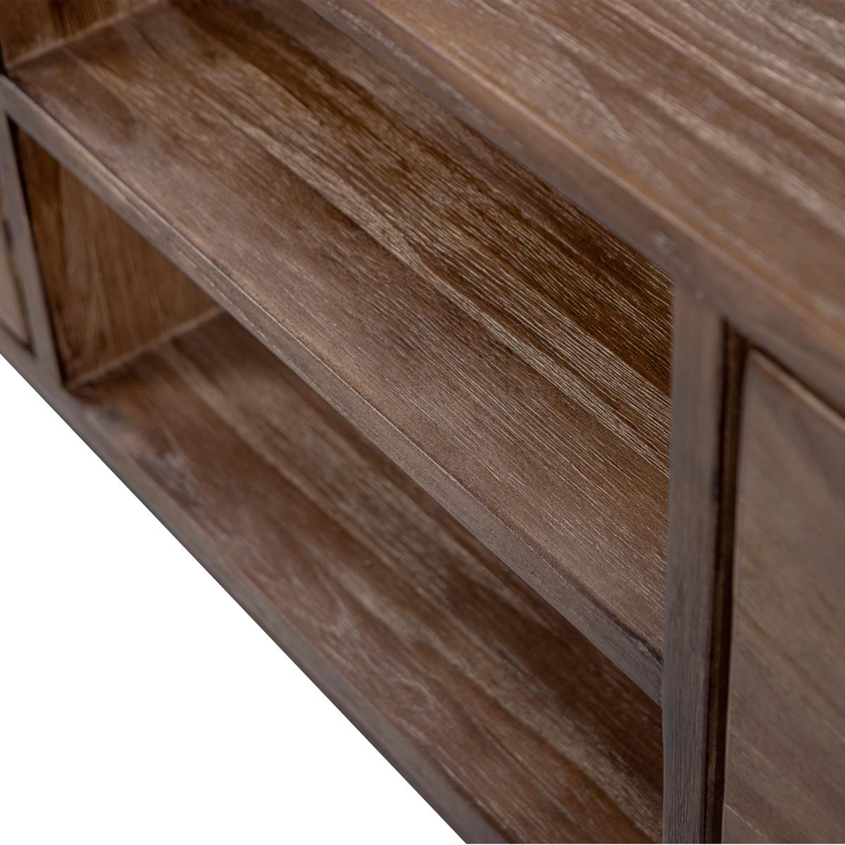LOWBOARD Sun Braun B: 200cm - Braun, Design, Holz (200/45/44cm) - Livetastic
