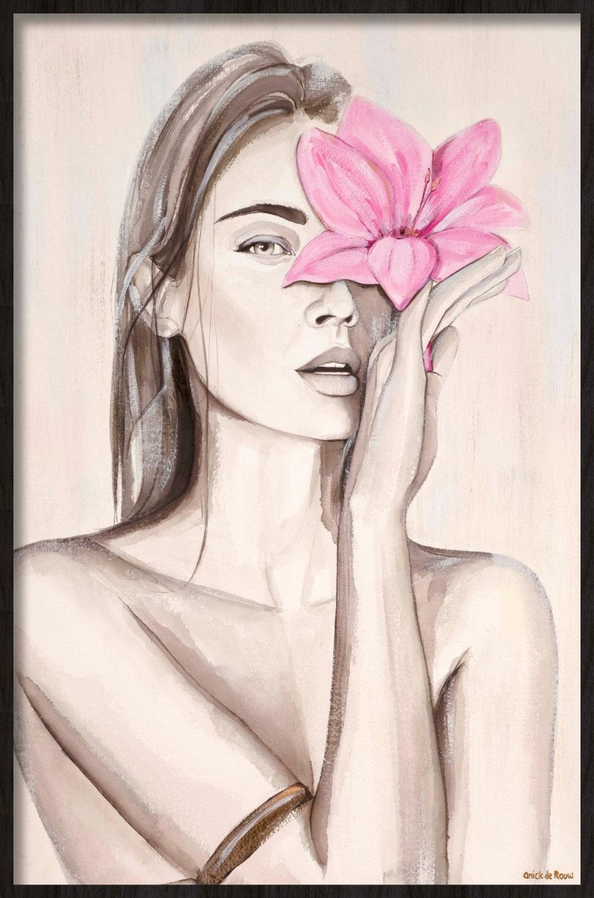 BILD stl-de-rouw-004-98x148-akvelt- - Hellbraun/Schwarz, Basics, Holz/Kunststoff (98/148/10cm)