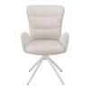 STOL MED ARMSTÖD STELLA - beige, Design, metall/textil (58/91/65cm) - Mömax