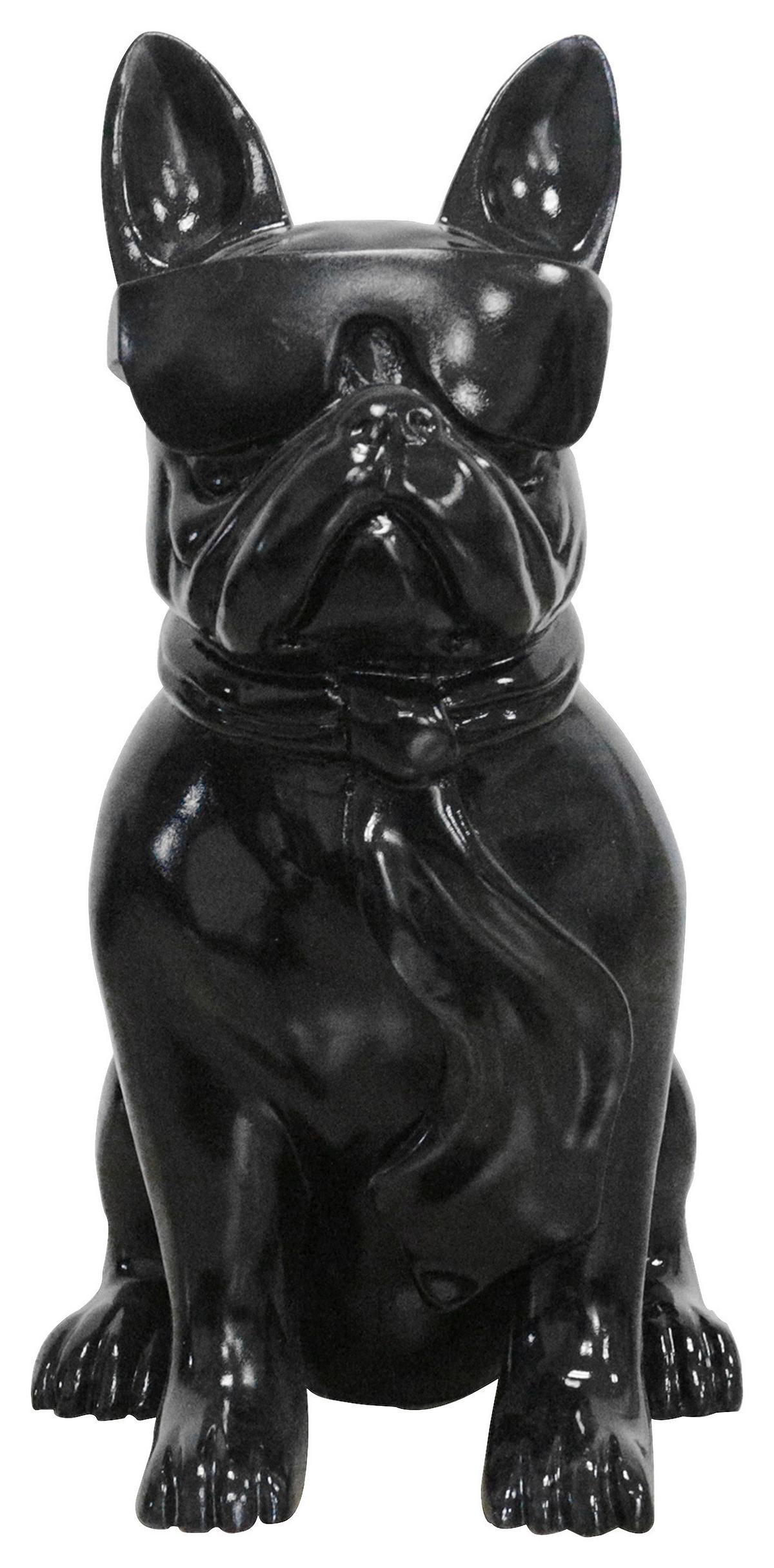 SKULPTUR BULLDOG - noir, Trend, matériaux naturels/pierre (27/37/19cm) - Kayoom