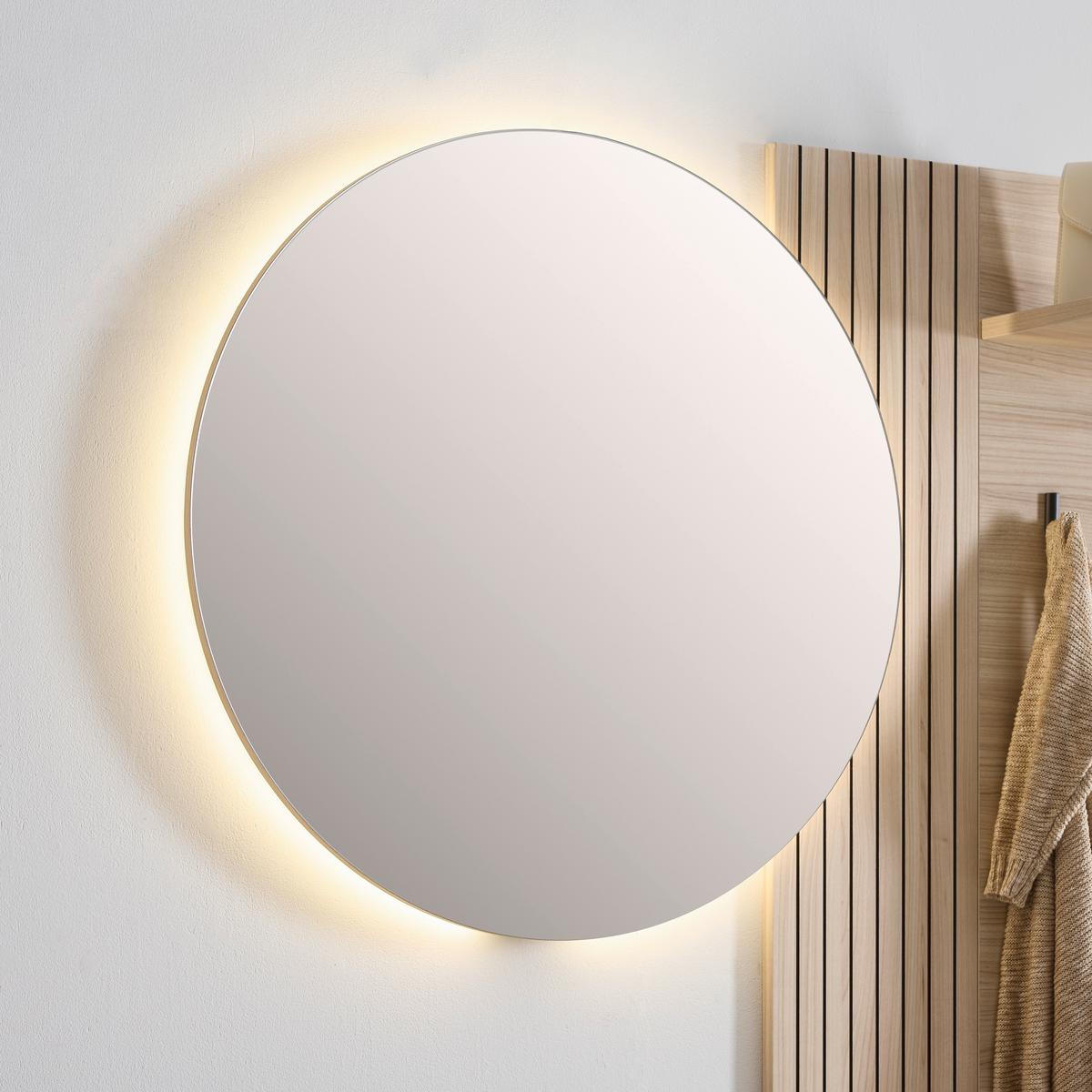 Leuchtspiegel Pisa inkl. LED Ø ca. 80cm - MODERN, Holzwerkstoff (80/5cm) - Mömax