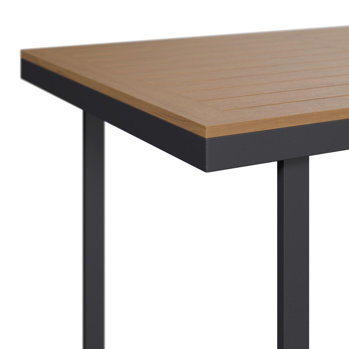 Loungegarnitur Hottie Naturfarben/Grau, 4-tlg. - Dunkelgrau/Naturfarben, MODERN, Kunststoff/Textil - Based