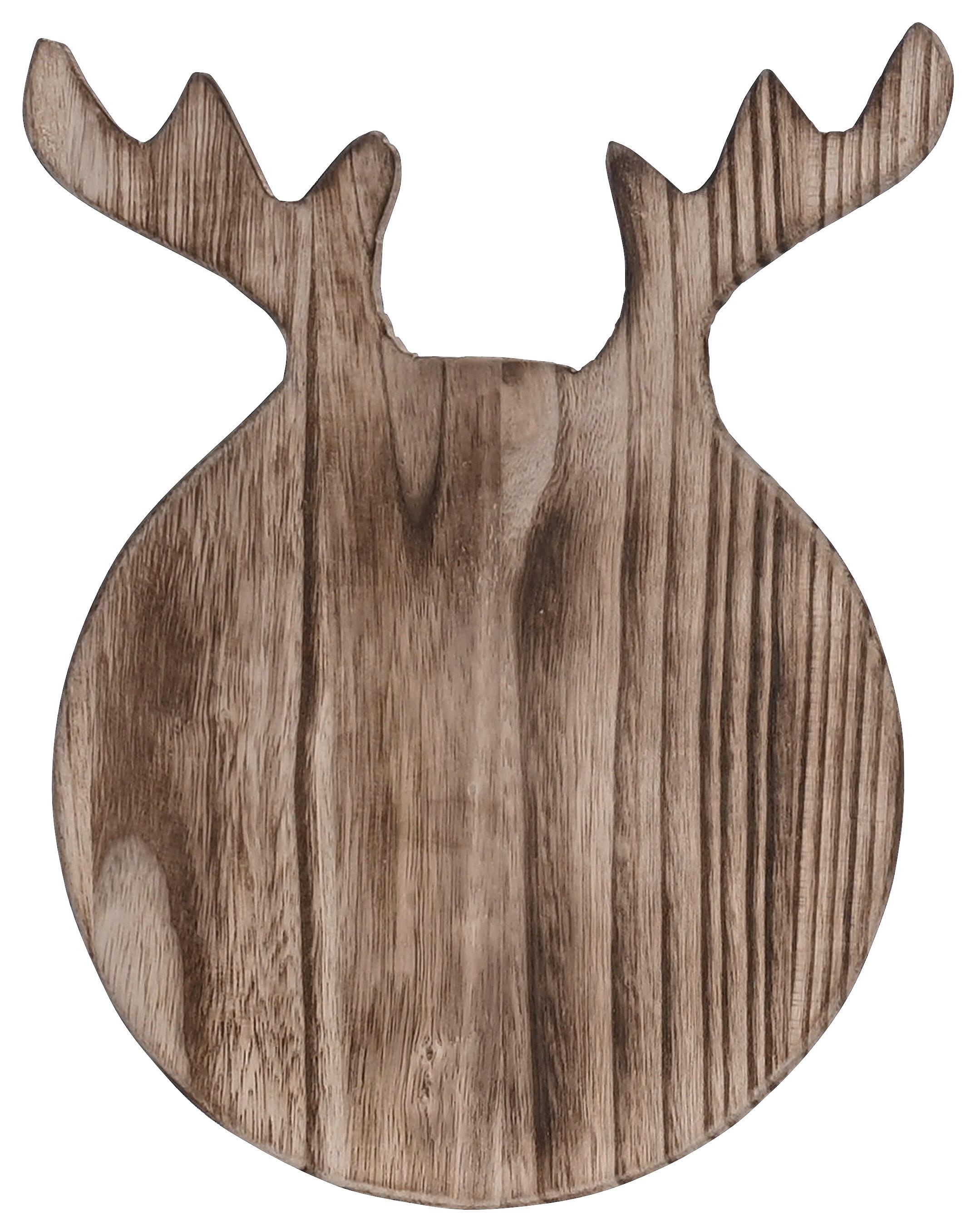 Tanjur Dekorativni Moose - prirodne boje, Moderno, drvo (21,5/2/27,5cm) - Modern Living