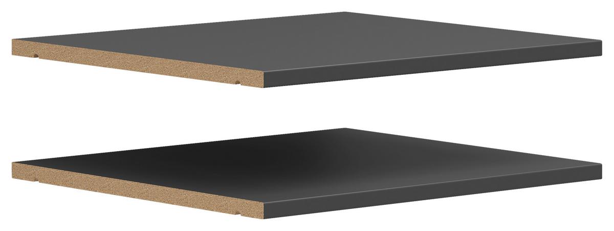 Einlegeboden Multistauraum Graphitfarben - Graphitfarben, Modern, Holzwerkstoff (42/1,5/36cm) - Premium Living