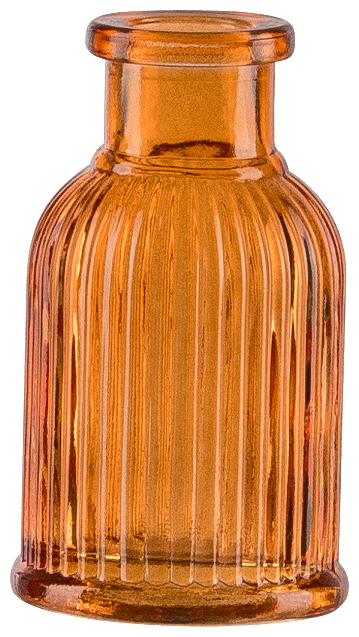 Dekor Váza Pop Up - narancs, Konventionell, üveg (4,5/7cm) - Mömax