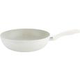 Wokpfanne Marmor Creme - Creme, ROMANTIK / LANDHAUS, Kunststoff/Metall (28/8cm) - Premium Living Wokpfanne Marmor Creme - Creme, ROMANTIK / LANDHAUS, Kunststoff/Metall (28/8cm) - Premium Living