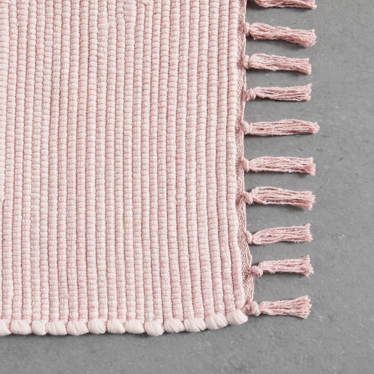Fleckerlteppich Julia in Rosa ca. 60x90cm - Rosa, ROMANTIK / LANDHAUS, Textil (60/90cm) - Modern Living