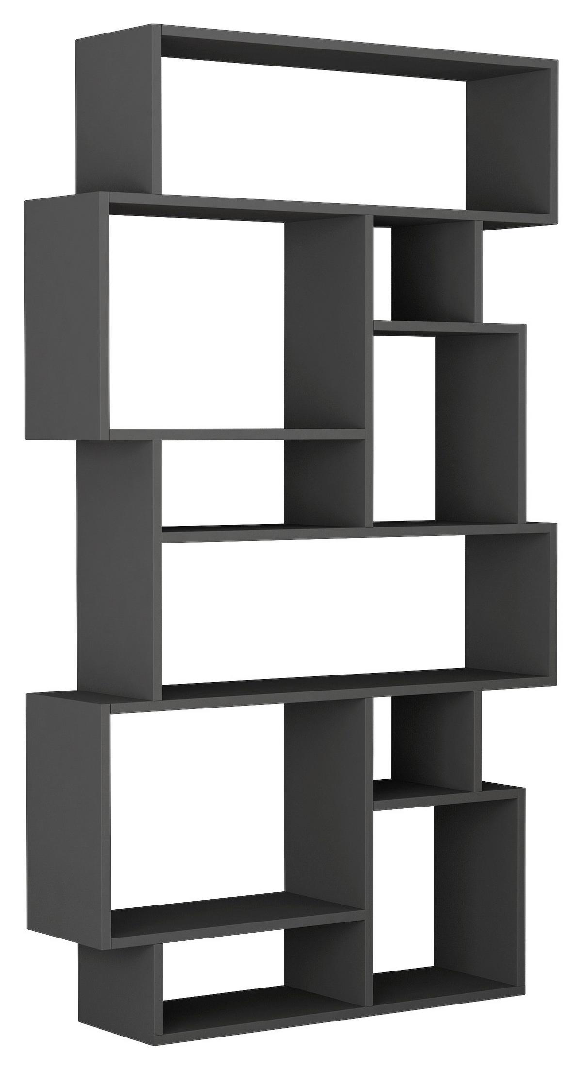 Knjižna Omara Karmato - antracit, Design, leseni material (96/169/26cm) - Livetastic