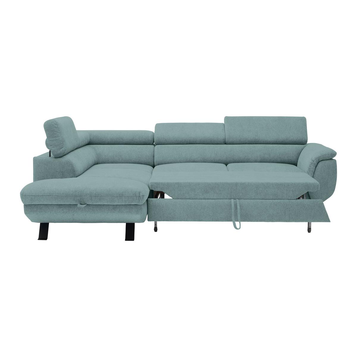 Kutna Garnitura Raven - boje petroleja/crna, Moderno, tekstil/metal (198/257cm) - Modern Living