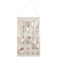 KALENDARZ ADWENTOWY PT-CL-24514 - ADVENT - kolor naturalny, Konventionell, tkanina (71/123cm) - X-Mas