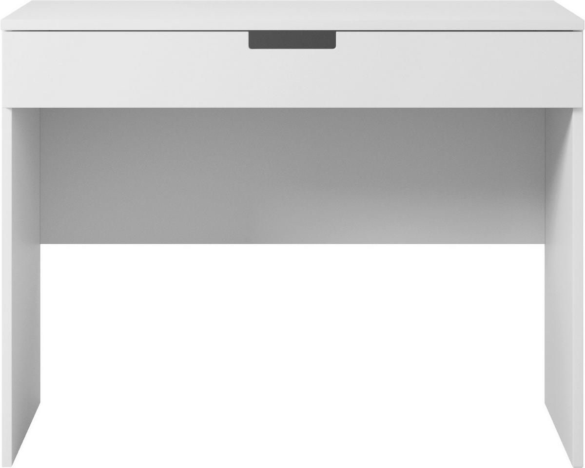 Mladinska Pisalna Miza Tom, Bela, 100x60cm - bela, Moderno, leseni material (100/60/75,5cm) - MID.YOU