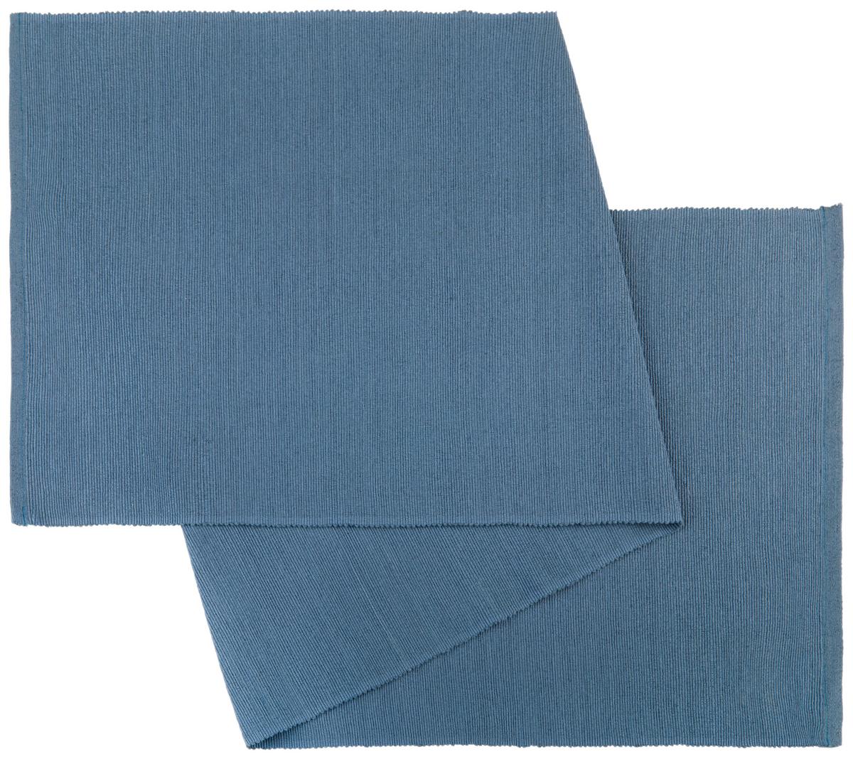 Tischläufer Maren in Stahlblau - Blau, Textil (40/150cm) - Modern Living