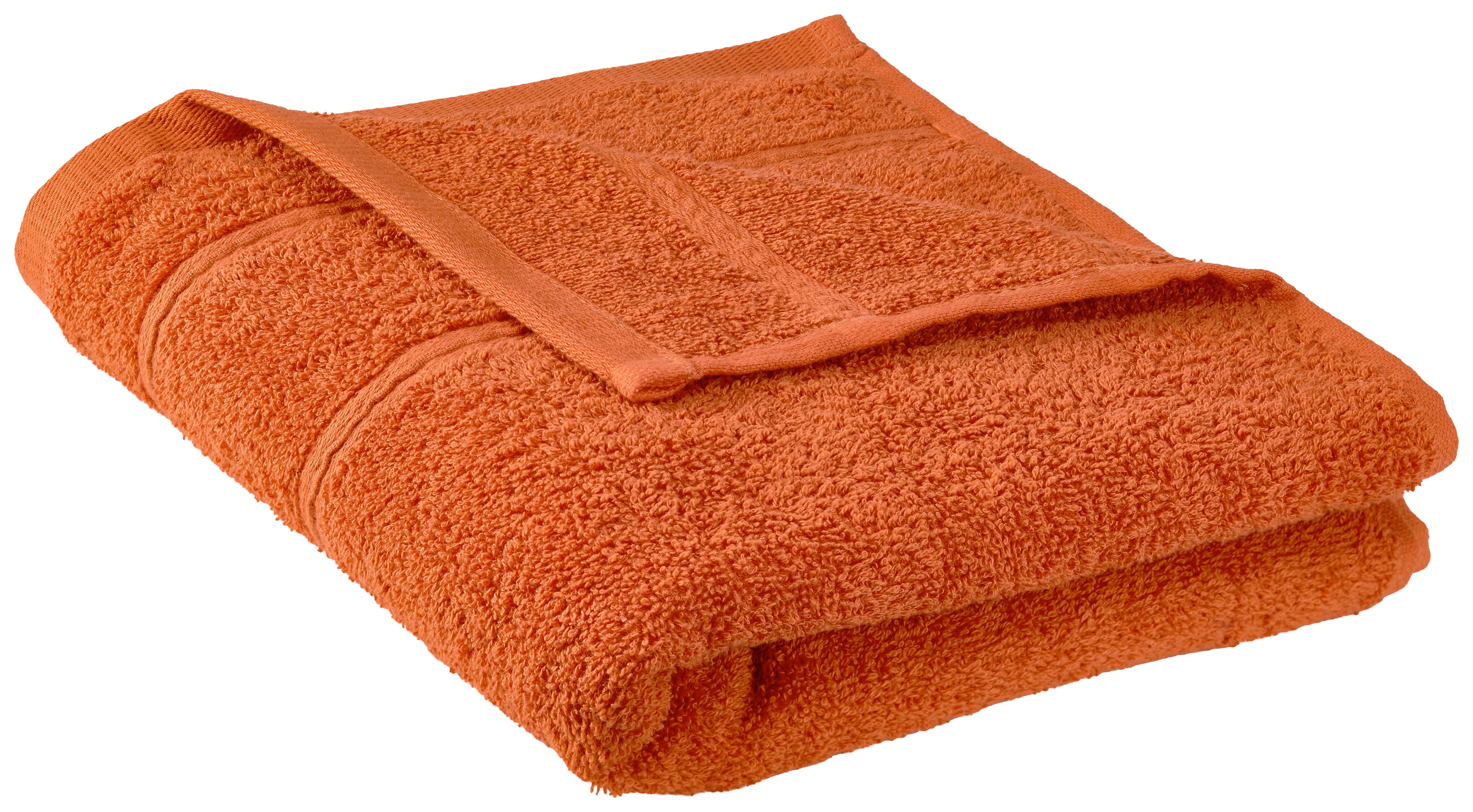 Handtuch Melanie in Terra Cotta ca. 50x100cm - Terracotta, Textil (50/100cm) - Modern Living