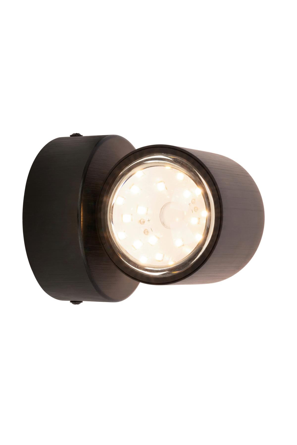 KINKIET LED COLUMBIA *SBN* - czarny, Design, tworzywo sztuczne/metal (12/11cm) - Novel
