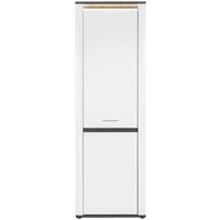 Garderobni Ormar Alassio - bijela/boje kroma, Moderno, drvni materijal/metal (65/200/37,6cm) - Modern Living