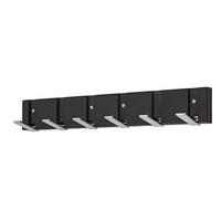 Cuier perete cu cârlige Andrea - culoare zinc/negru, Modern (48,4/7,2/2cm) - Modern Living