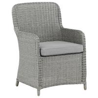 GARTENSTUHL-SET WEMBLEY - Grau, KONVENTIONELL, Kunststoff/Textil (62/94,5/65cm) - Gardenson