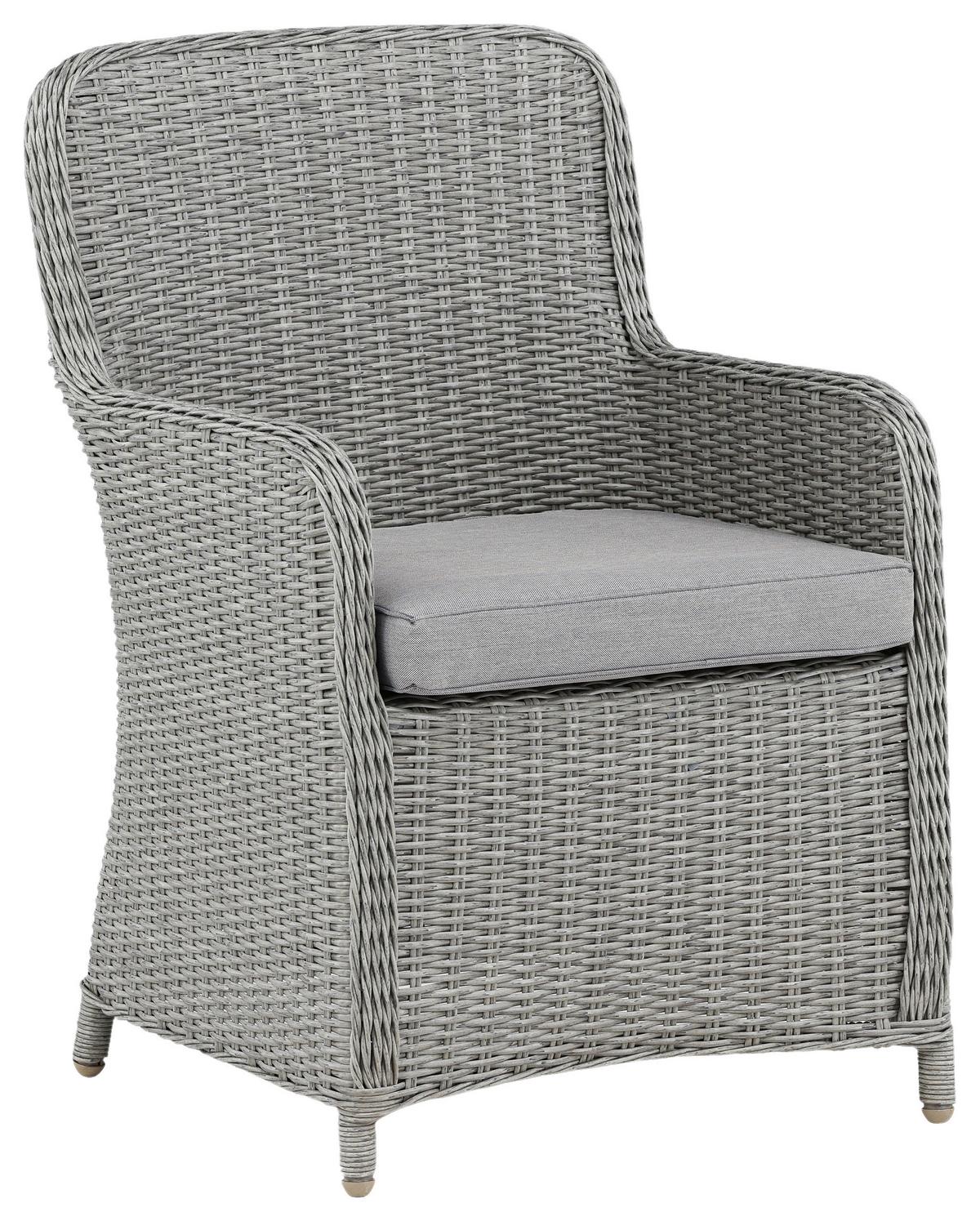 GARTENSTUHL-SET WEMBLEY - Grau, KONVENTIONELL, Kunststoff/Textil (62/94,5/65cm) - Gardenson