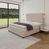 Polsterbett Marie ca. 180x200 cm Beige - Hellbraun/Beige, MODERN, Holz/Textil (180/200cm) - Bessagi Home