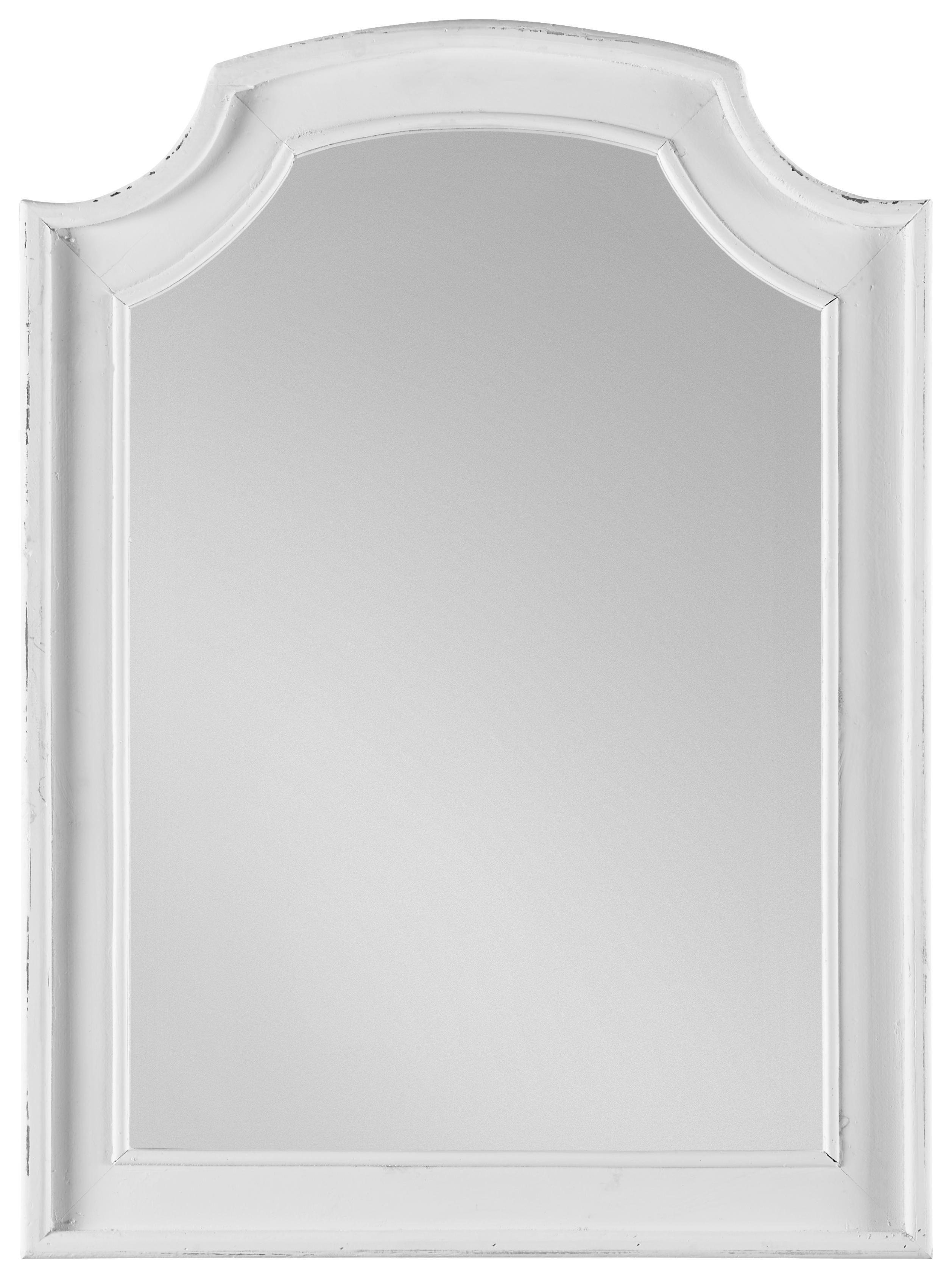 Spiegel in Weiß 63/85/3,5 cm - Weiß, MODERN, Glas/Holz (63/85/3,5cm) - Bessagi Home