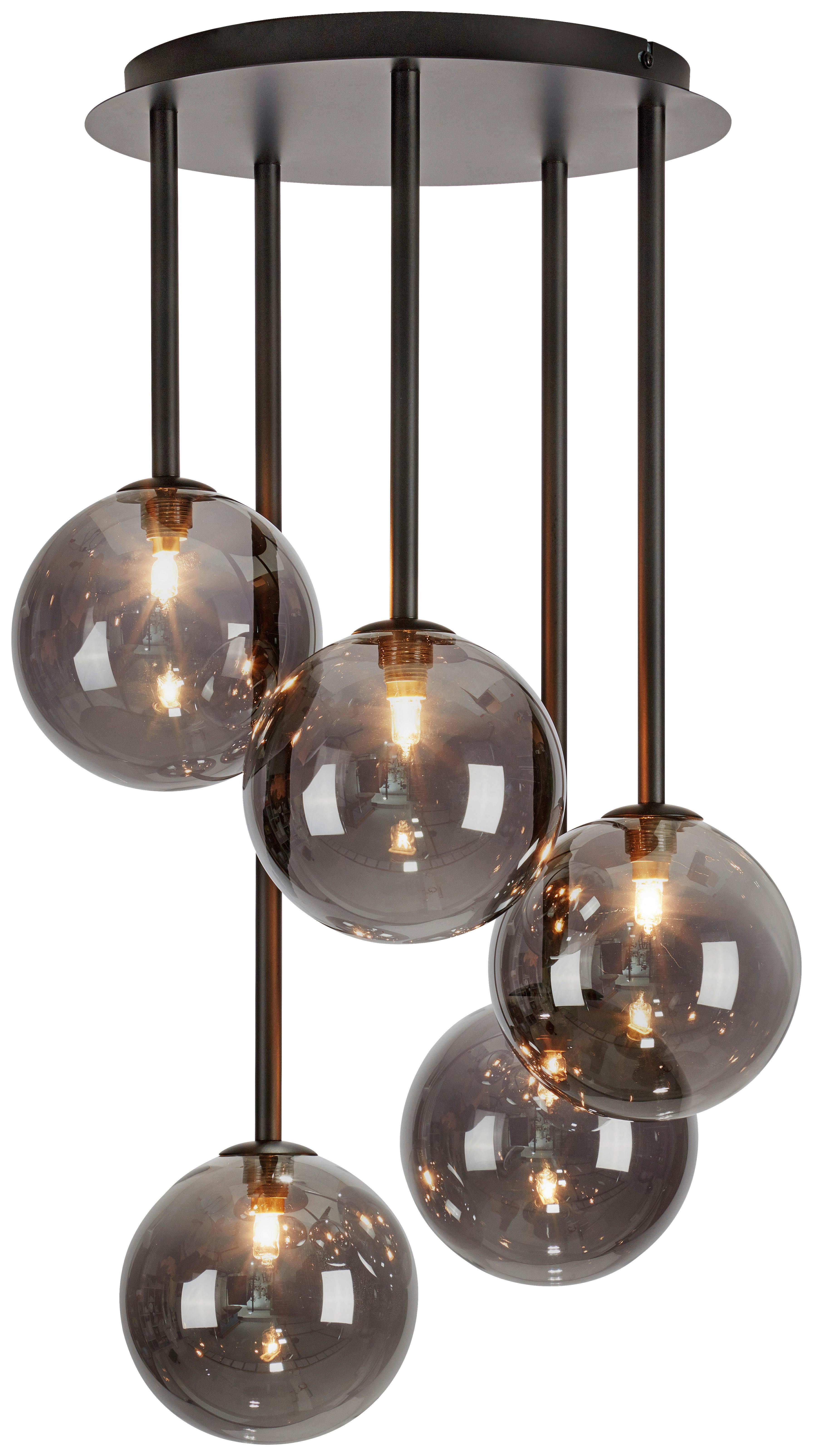 Deckenleuchte Universe Ceiling max. 20 Watt - Schwarz, Basics, Glas/Metall (40/40/68cm) - Markslöjd