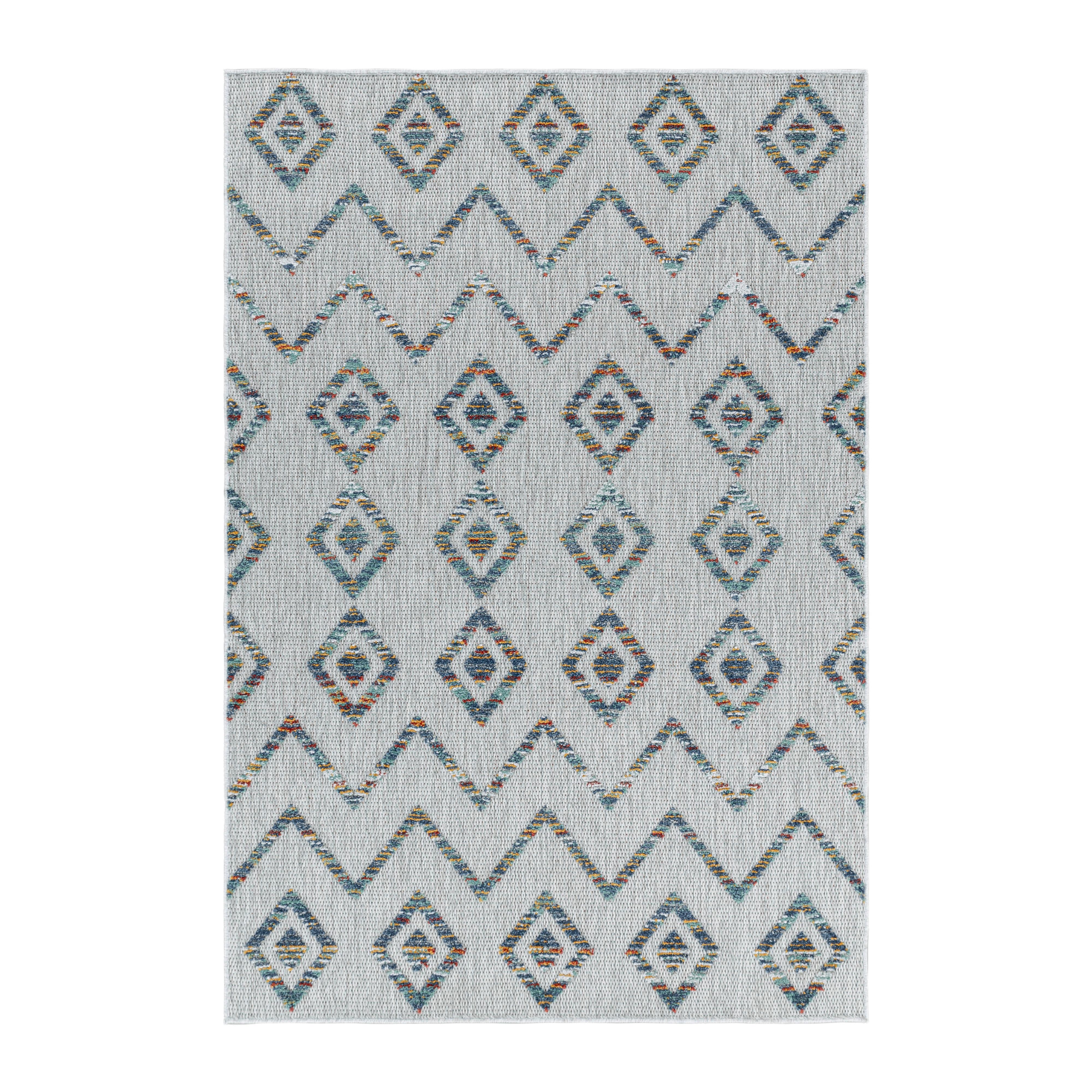 Flachwebeteppich Bahama Multicolor ca. 200x290cm - Multicolor, Design, Textil (200/290cm) - Novel