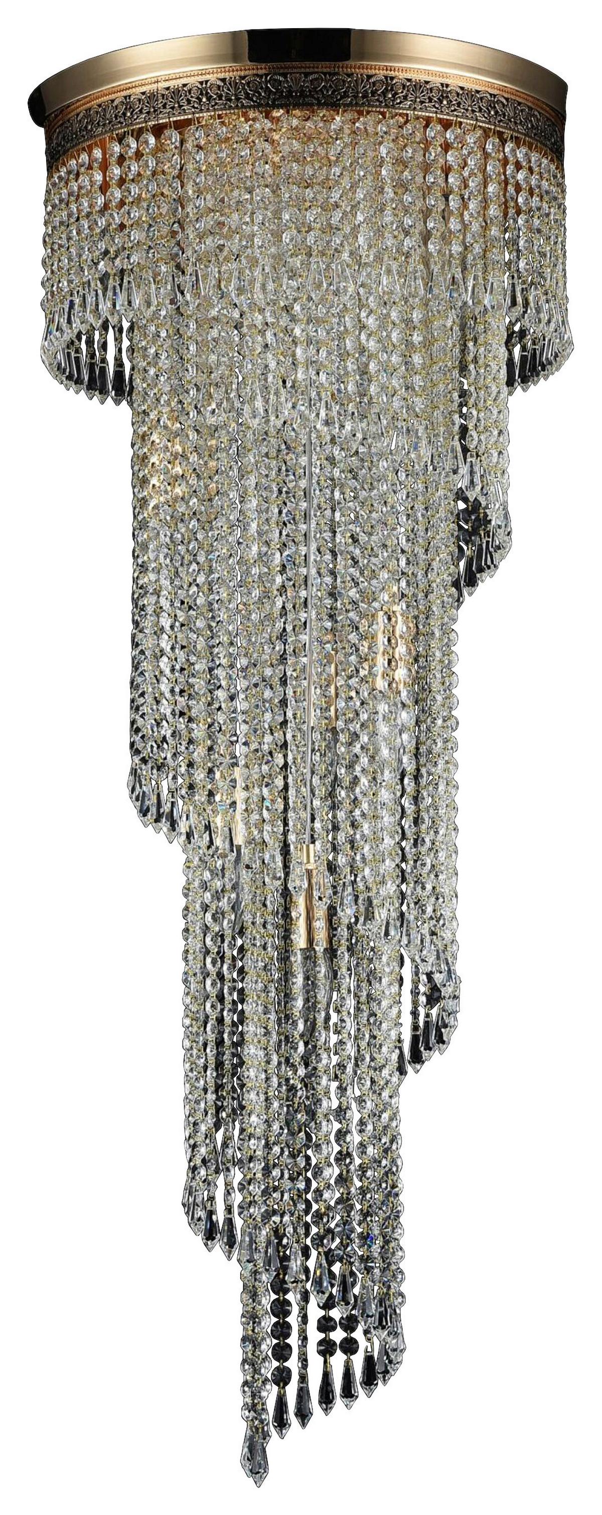 Kronleuchter Cascade Goldfarben max. 60 Watt - Goldfarben, Basics, Glas/Metall (42/97,5/42cm) - MAYTONI