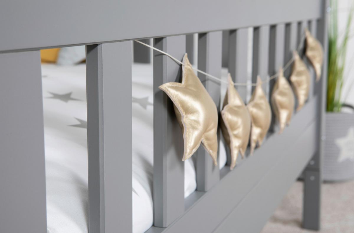 Ausziehbett Holz Duo ca. 100x200 cm Kiefer Hellgrau - Hellgrau/Naturfarben, MODERN, Holz/Textil (100/200cm) - MID.YOU