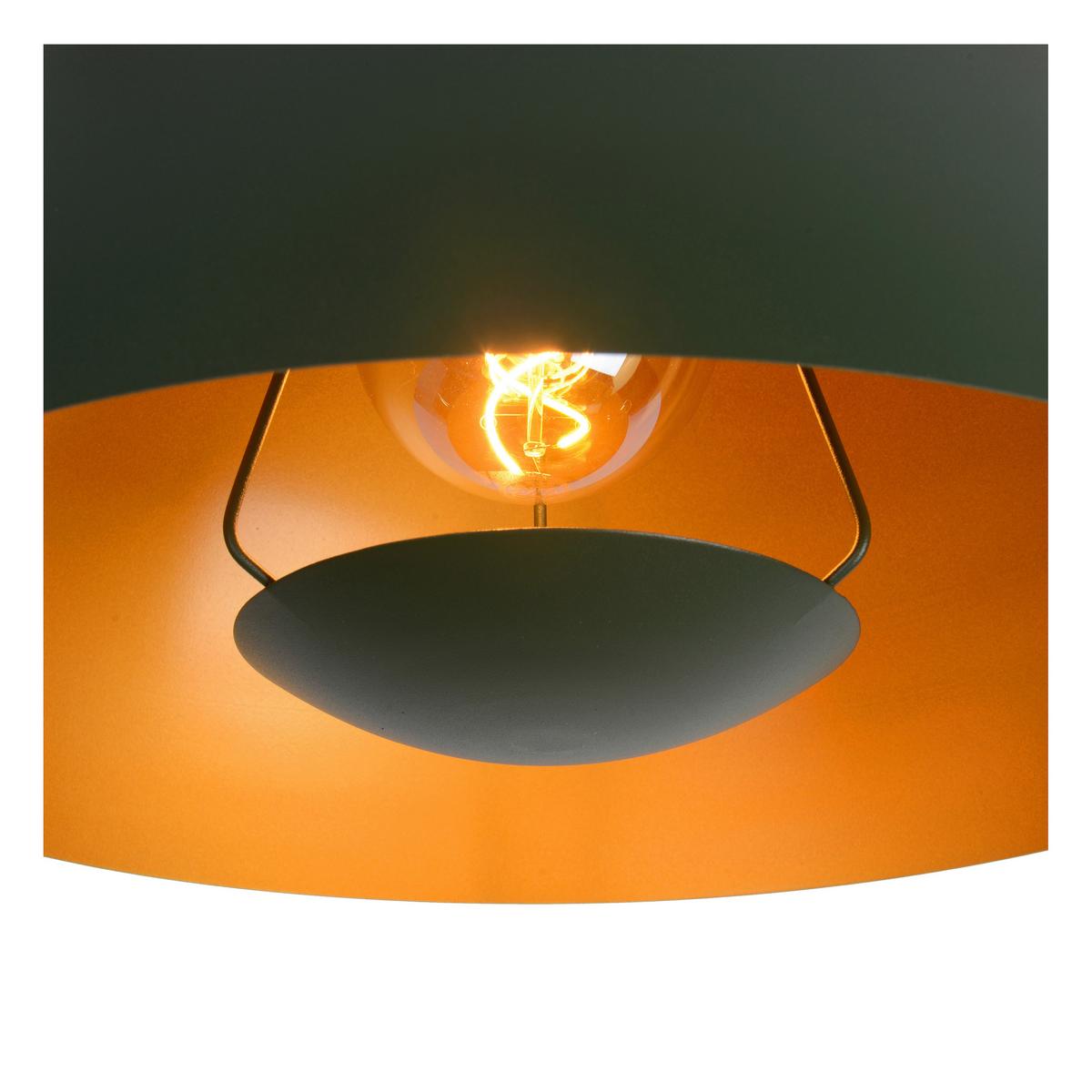 LAMPA WISZĄCA 45496/01/33 SIEMON - zielony/kolor mosiężny, Design, metal (40/150cm) - Lucide