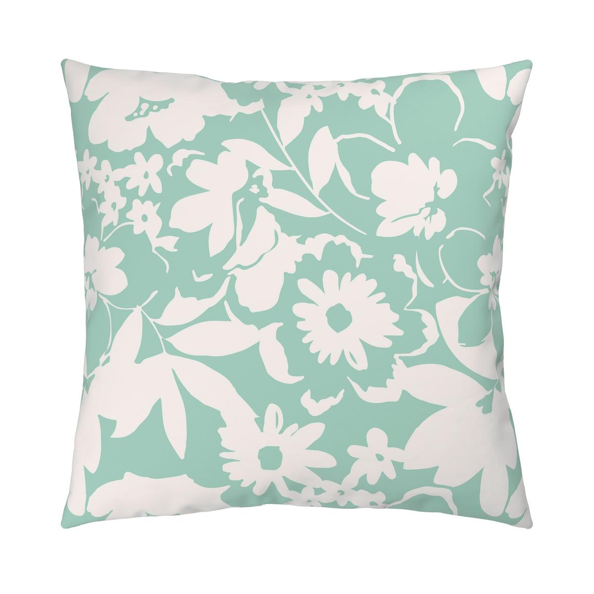 Bettwäsche Floral Mintgrün - Mintgrün, Textil (135/200cm) - Mömax