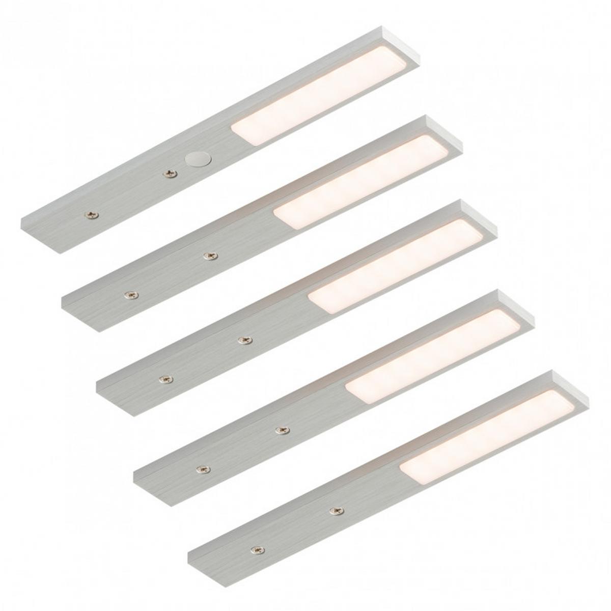 Unterbauleuchten-Set 418825 - Edelstahlfarben (19,7/2,5/6cm) - Based