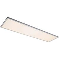 Plafonnier LED Cornelius max. 40 Watt - blanc, Modern, matière synthétique (120/30/7,5cm) - Premium Living