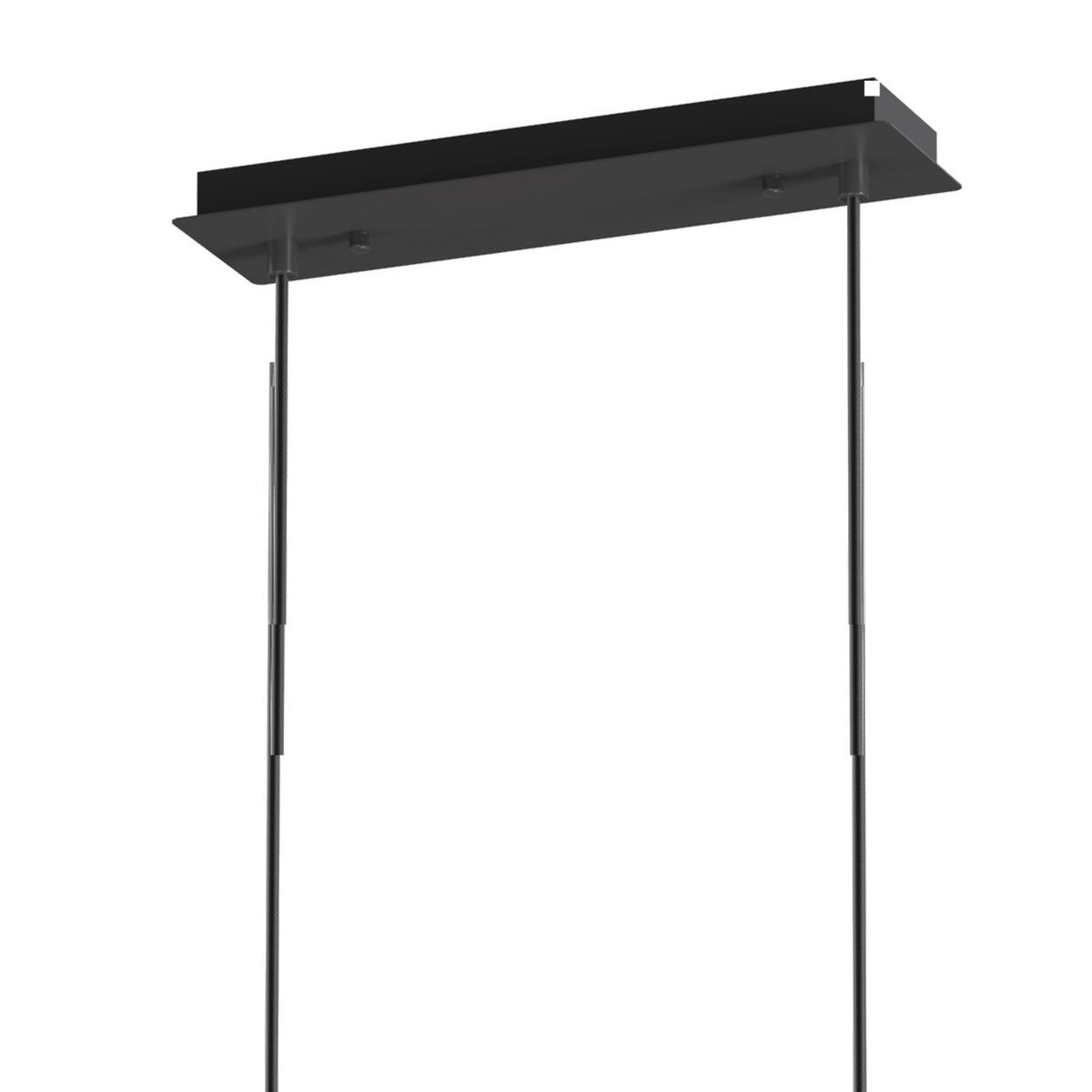 Pendelleuchte Paloma Schwarz max. 3 Watt - Schwarz, Design, Glas/Metall (86/33/150cm)