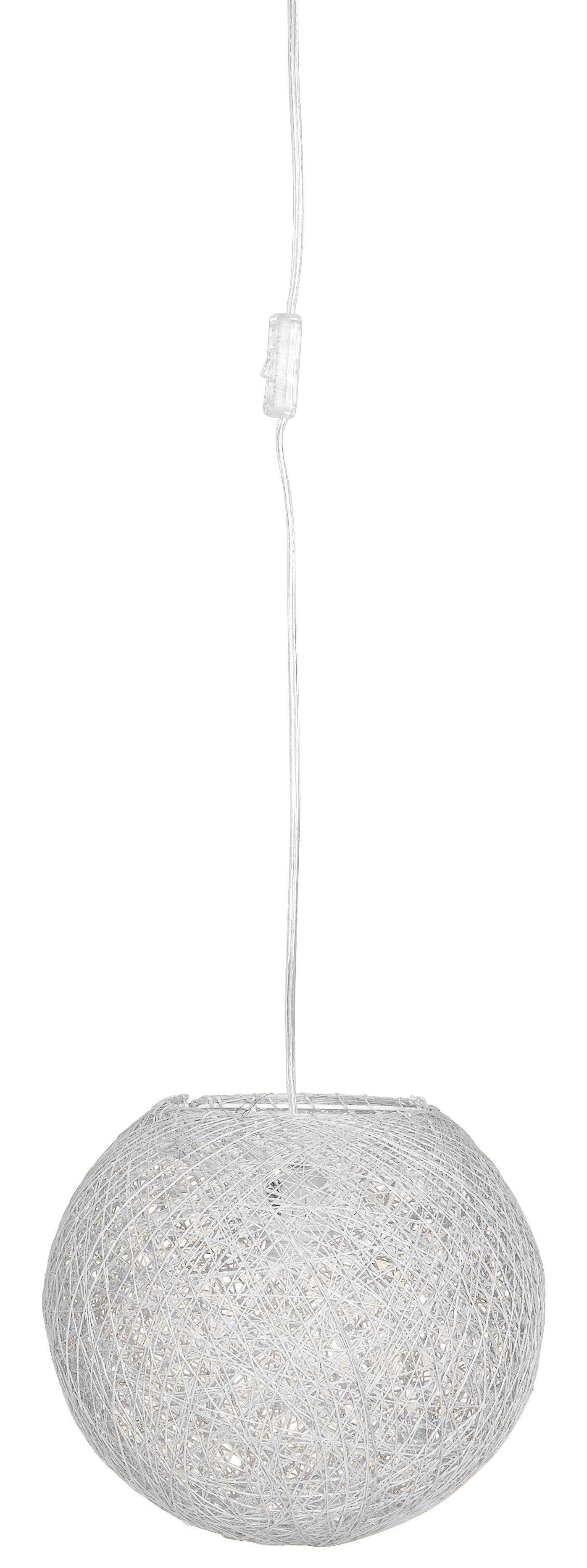 Viseča Svetilka Sophia - bela, Trendi, naravni materiali (30cm) - Modern Living