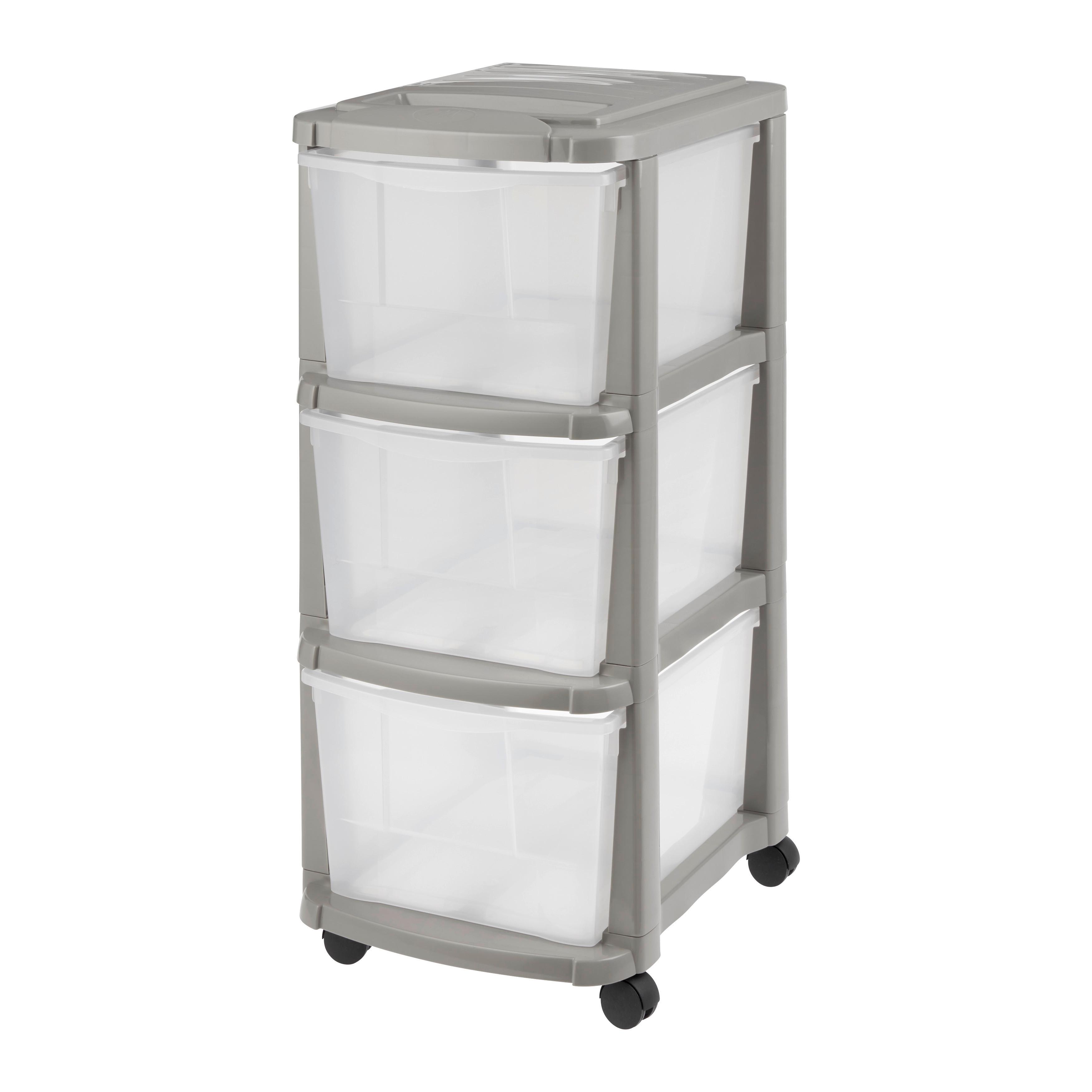 Rollcontainer Manuela Grau - Grau, KONVENTIONELL, Kunststoff (39/29,5/65cm) - Based