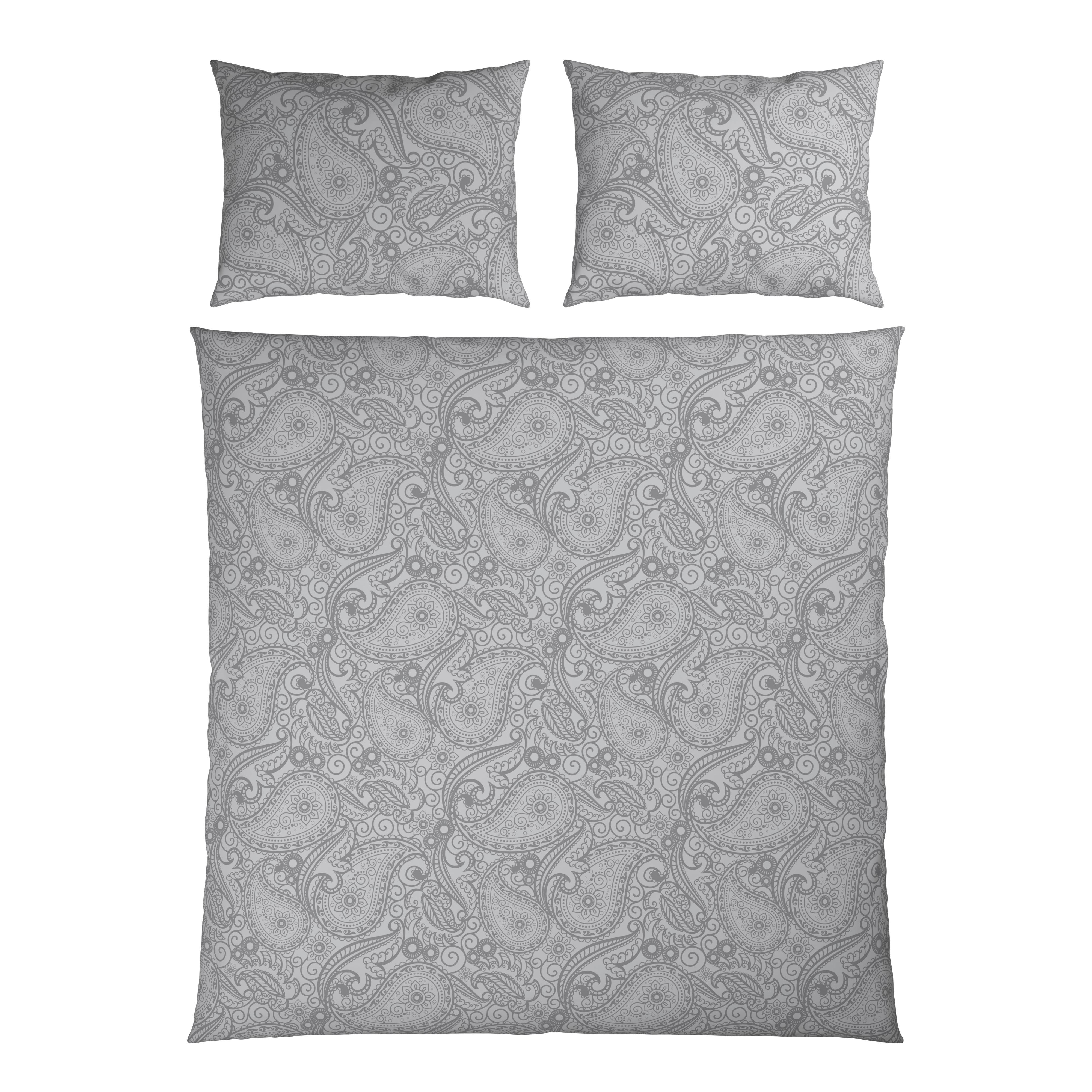 Posteljnina Paisley Xxl - siva, tekstil (200/200cm) - Mömax