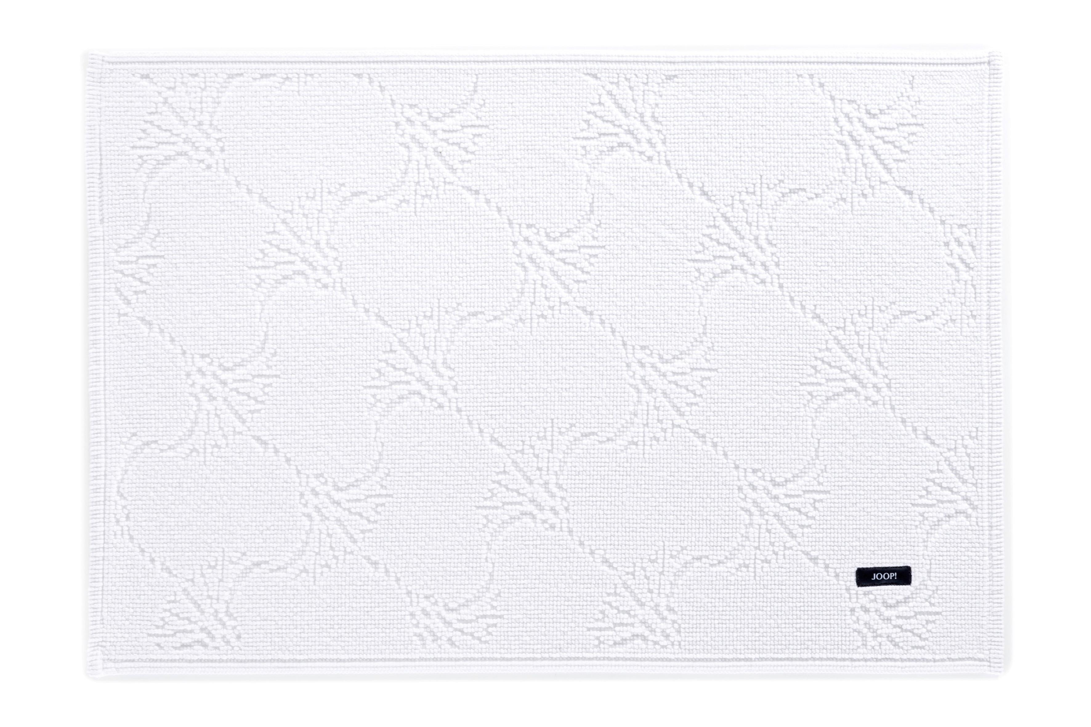 DYWANIK ŁAZIENKOWY JOOP! NEW CORNFLOWER - biały, Design, tkanina (50/70cm) - Joop!