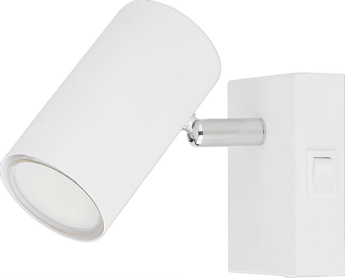 Spotlámpa Witmo 1 Égős - krómszínű/fehér, Modern, fém (7/10/12cm) - Mömax