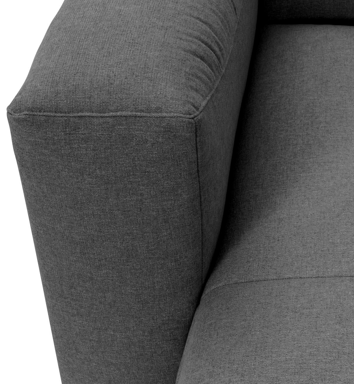 WOHNLANDSCHAFT LENA - Anthrazit, Design, Kunststoff/Textil (160/275/235cm) - Max Winzer