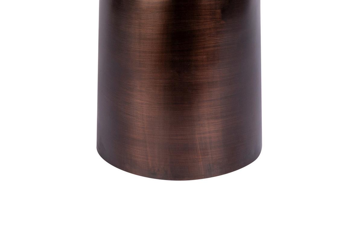 BEISTELLTISCH HARRIET 100 BRAUN - Braun, Design, Stein/Metall (47/47cm) - Kayoom