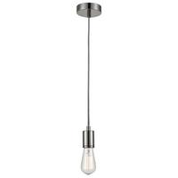 Schnurpendel Jannis max. 25 Watt - Chromfarben, MODERN, Metall (120cm) - Modern Living