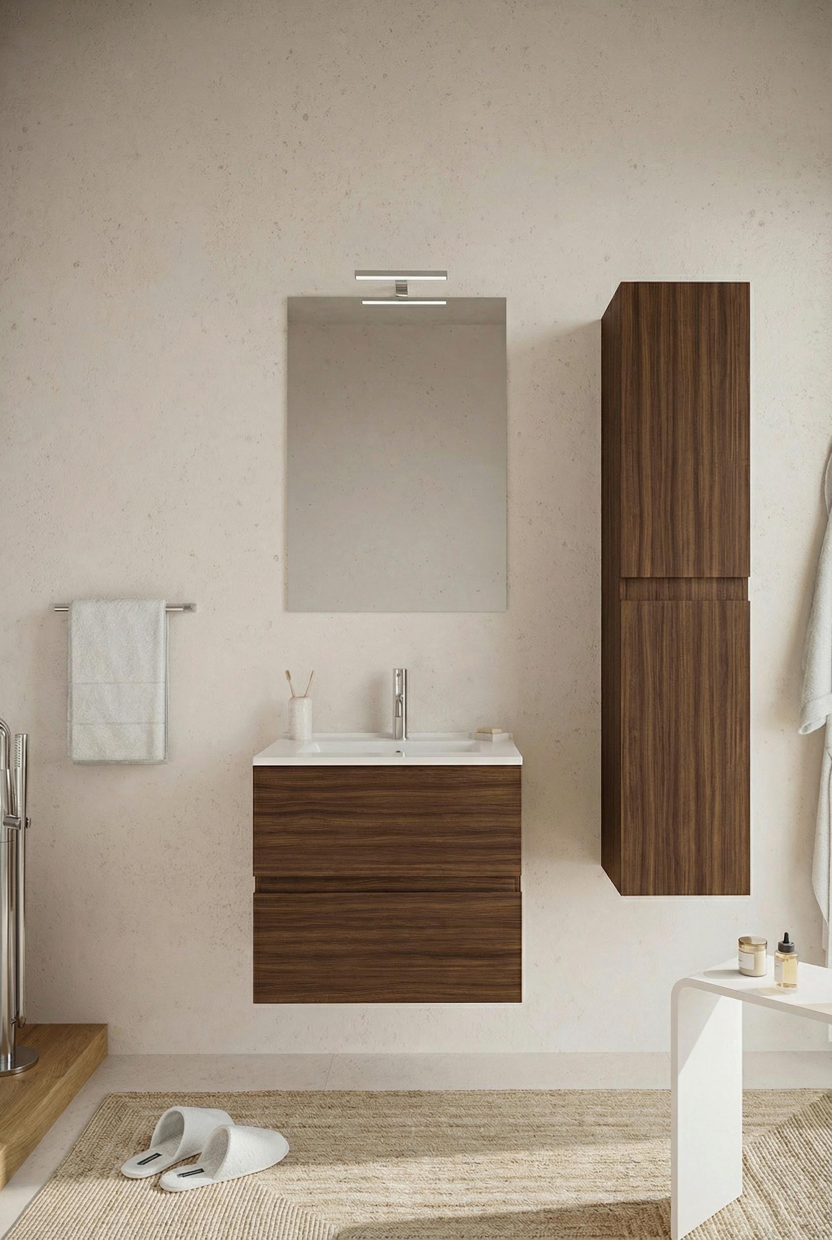 Element Ispod Umivaonika Easy - boje oraha, Moderno, drvni materijal (60/51/46cm)