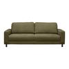 3-Sitzer-Sofa Piega Grün - Schwarz/Grün, MODERN, Textil/Metall (230/66-87/96cm) - Mömax